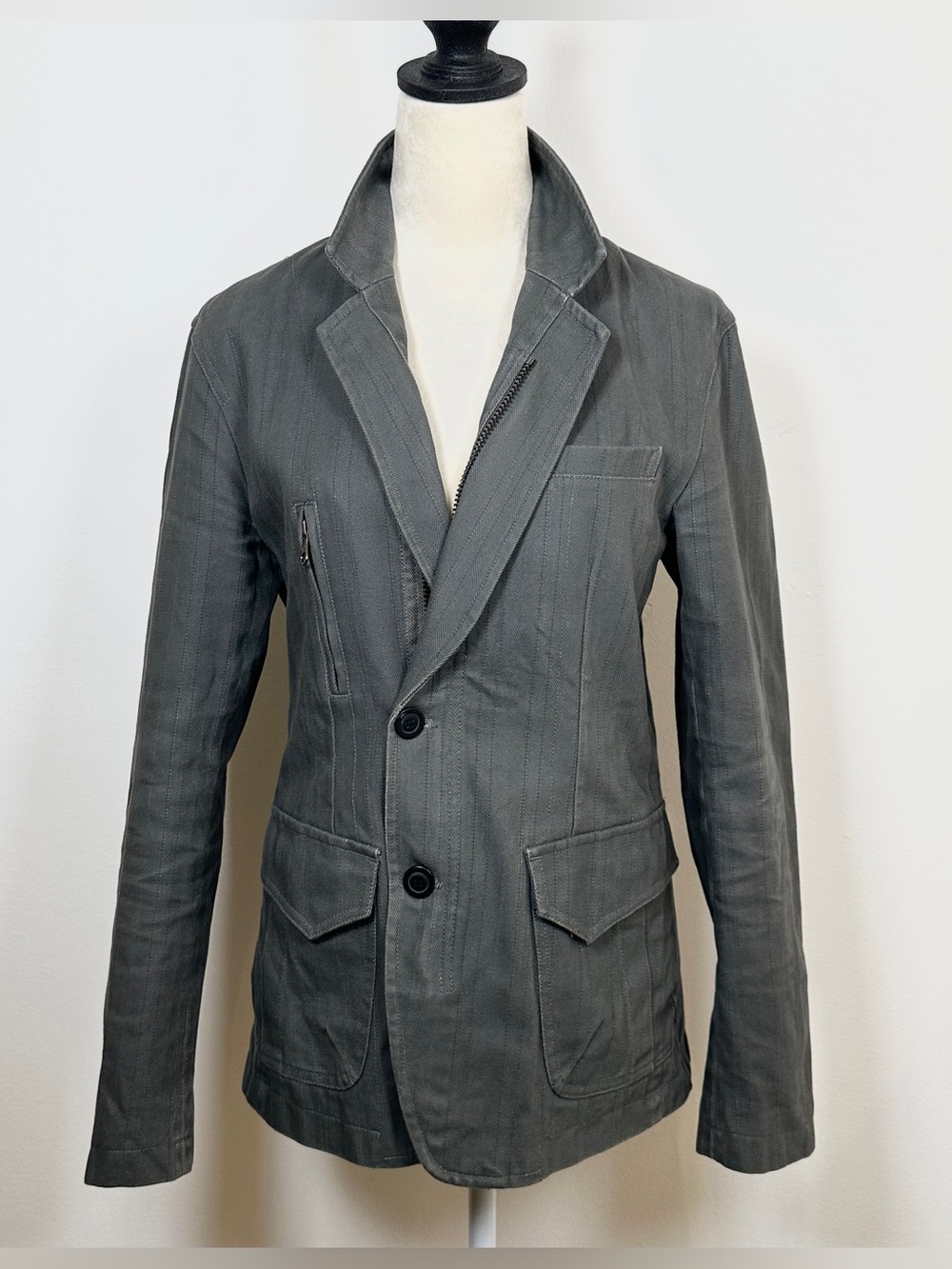 S² SQUARE 100% Cotton Utility Blazer Jacket